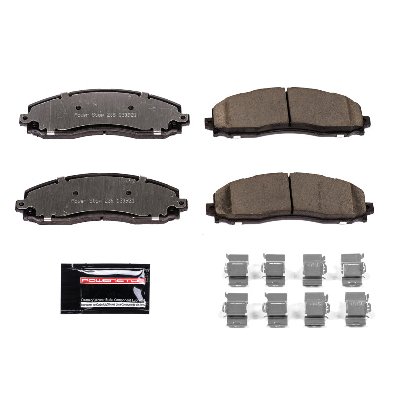 Power Stop 13-19 Ford F-250 Super Duty Rear Z36 Truck & Tow Brake Pads w/Hardware PowerStop Brake Pads - Performance AXOPROS
