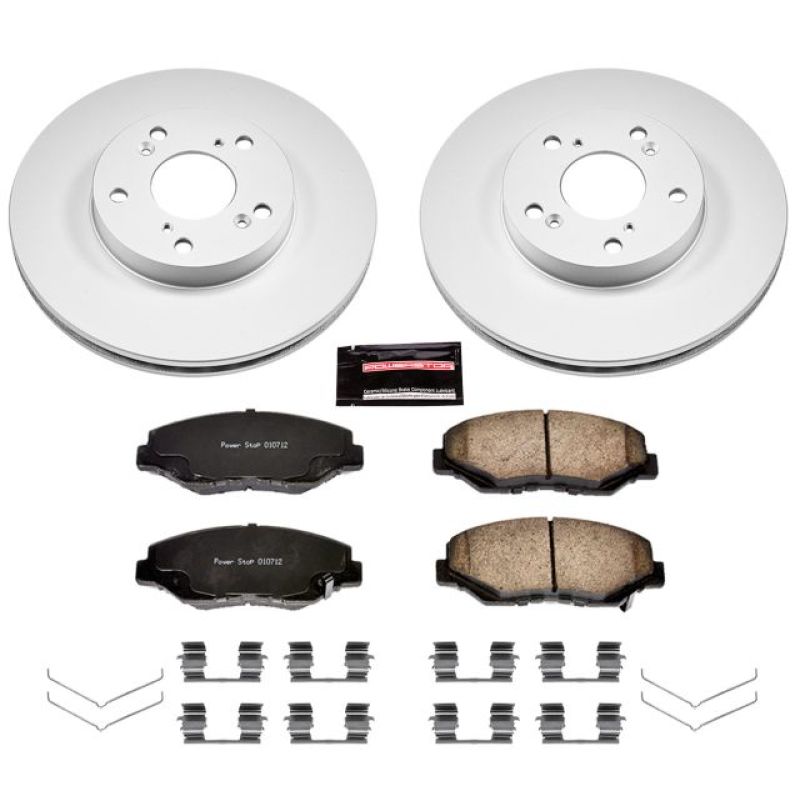 Power Stop 14-15 Acura ILX Front Z17 Evolution Geomet Coated Brake Kit PowerStop Brake Kits - Performance Blank AXOPROS