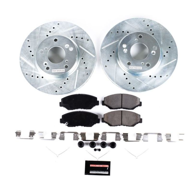 Power Stop 14-15 Acura ILX Front Z23 Evolution Sport Brake Kit PowerStop Brake Kits - Performance D&S AXOPROS