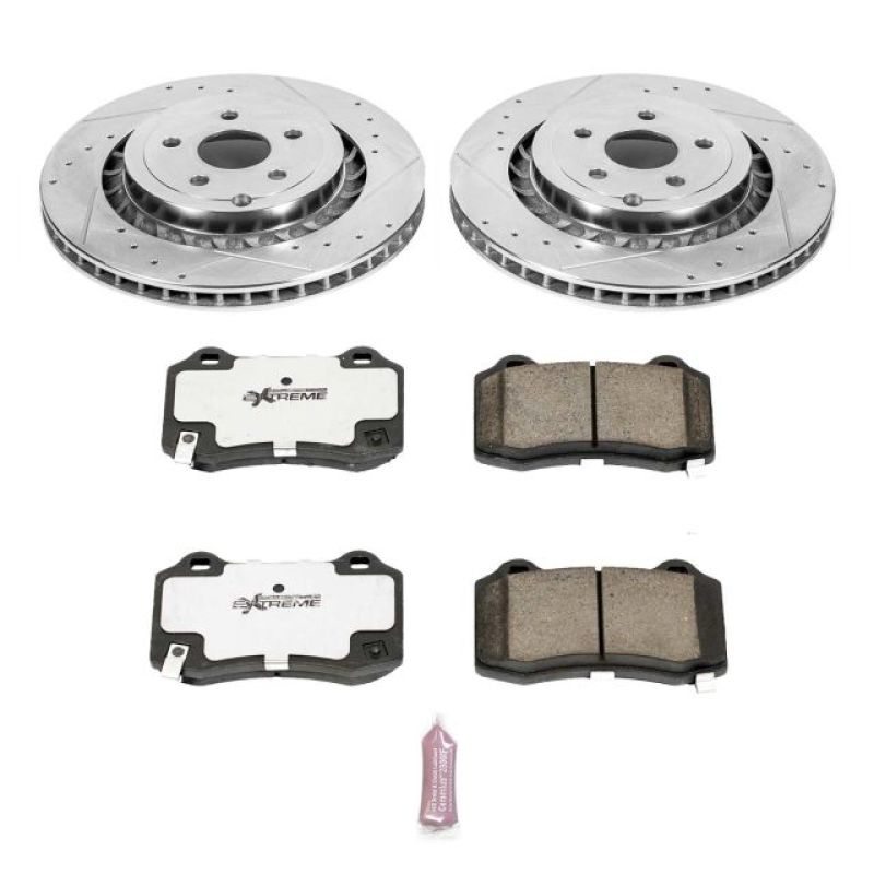Power Stop 15-17 Chevrolet SS Rear Z26 Street Warrior Brake Kit PowerStop Brake Kits - Performance D&S AXOPROS