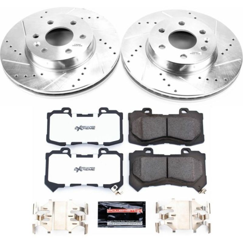 Power Stop 15-18 Chevrolet Colorado Front Z36 Truck & Tow Brake Kit PowerStop Brake Kits - Performance D&S AXOPROS