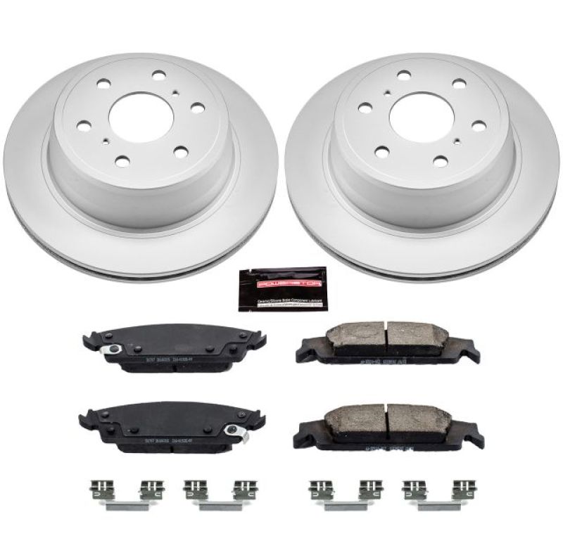 Power Stop 15-19 Cadillac Escalade Rear Z17 Evolution Geomet Coated Brake Kit PowerStop Brake Kits - Performance Blank AXOPROS