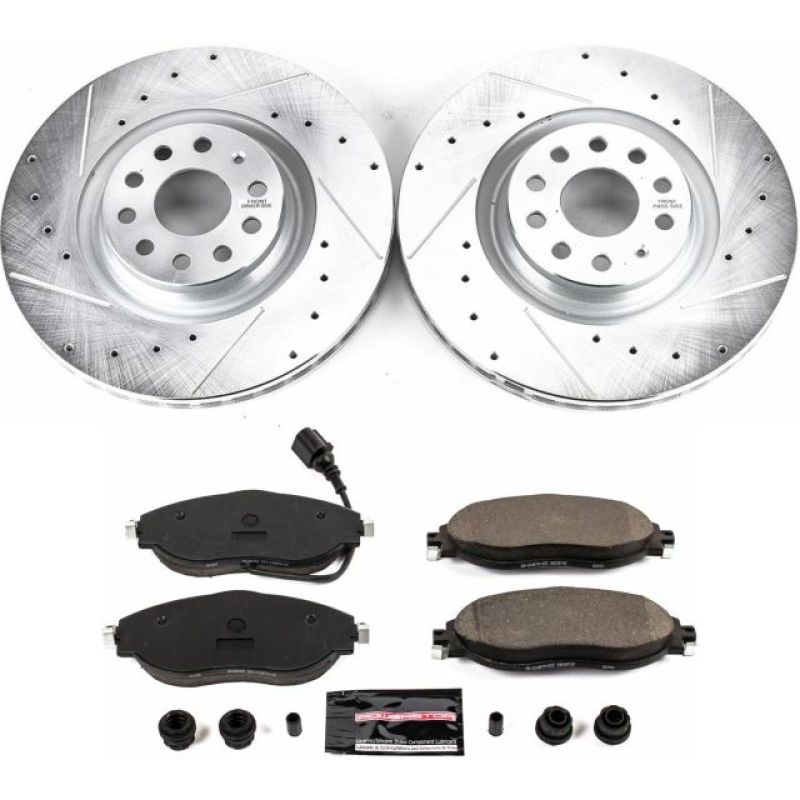 Power Stop 15-21 Volkswagen GTI Front Z23 Evolution Sport Brake Kit PowerStop Brake Kits - Performance D&S AXOPROS