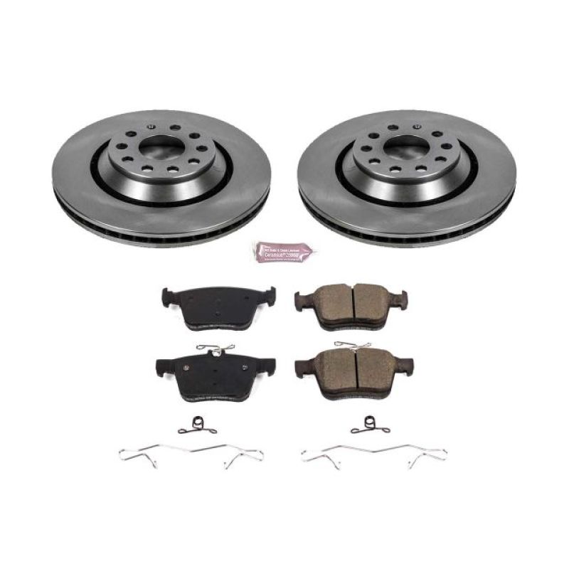 Power Stop 17-18 Audi RS3 Rear Autospecialty Brake Kit PowerStop Brake Kits - OE AXOPROS