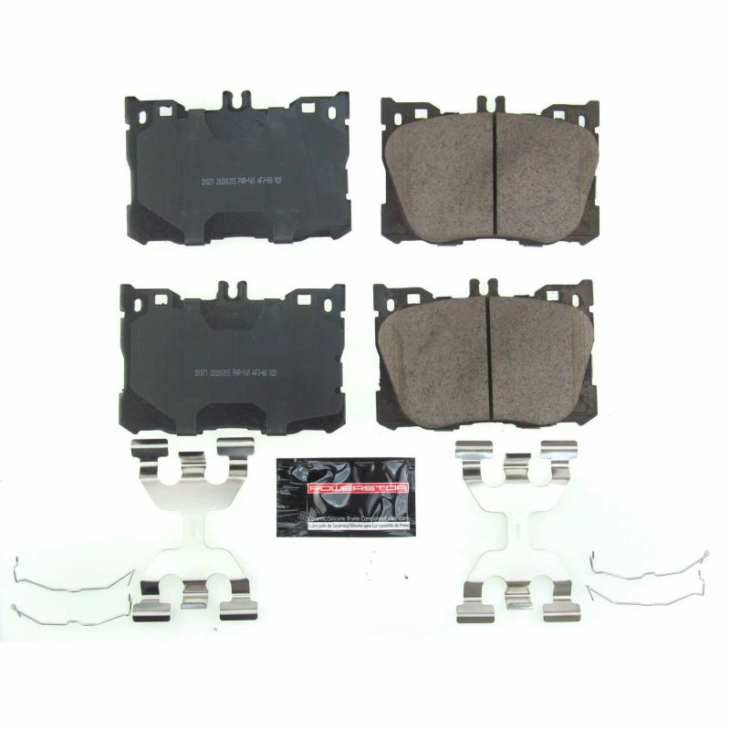 Power Stop 17-18 Mercedes-Benz C43 AMG Front Z23 Evolution Sport Brake Pads w/Hardware PowerStop Brake Pads - Performance AXOPROS