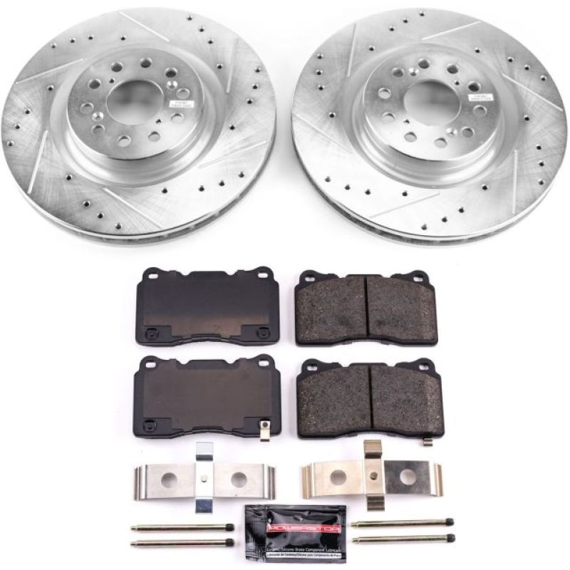 Power Stop 17-19 Honda Civic Front Z23 Evolution Sport Brake Kit PowerStop Brake Kits - Performance D&S AXOPROS