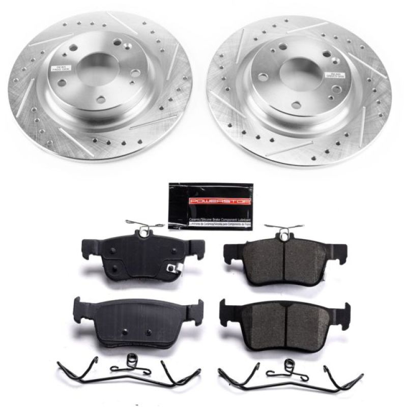 Power Stop 17-19 Honda Civic Rear Z23 Evolution Sport Brake Kit PowerStop Brake Kits - Performance D&S AXOPROS