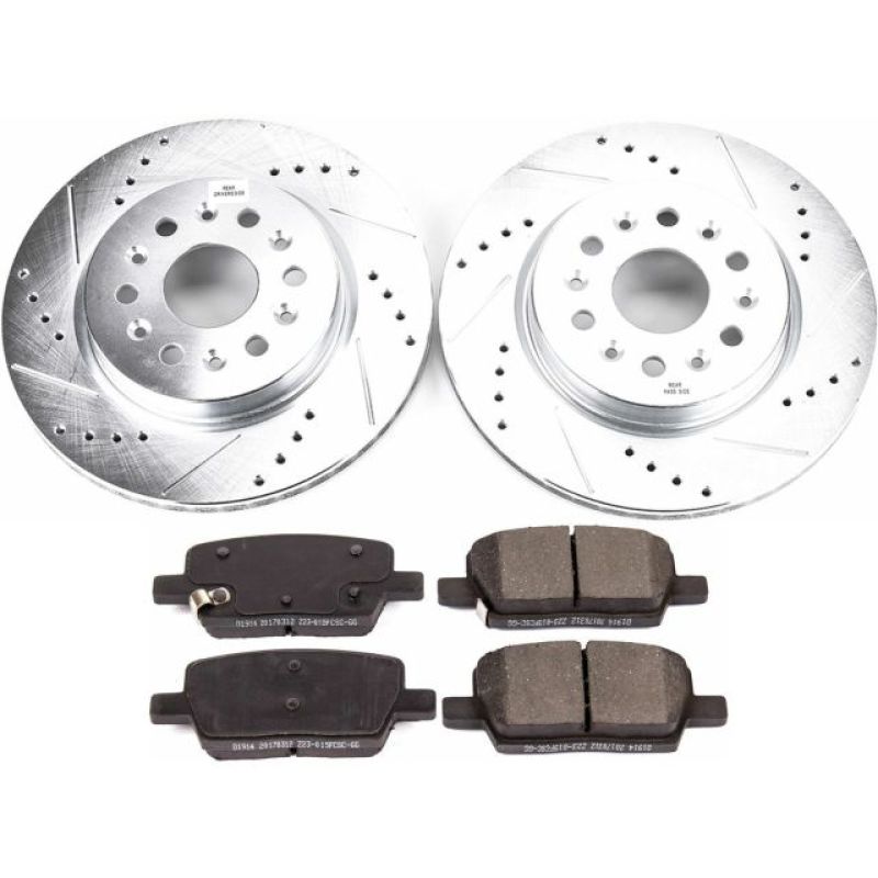 Power Stop 18-19 Buick Enclave Rear Z23 Evolution Sport Brake Kit PowerStop Brake Kits - Performance D&S AXOPROS