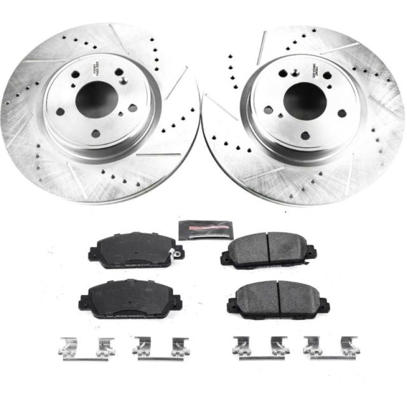 Power Stop 18-19 Honda Accord Front Z23 Evolution Sport Brake Kit PowerStop Brake Kits - Performance D&S AXOPROS