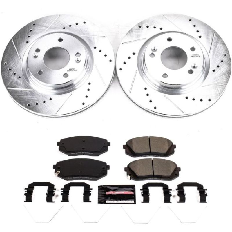 Power Stop 18-19 Hyundai Kona Front Z23 Evolution Sport Brake Kit PowerStop Brake Kits - Performance D&S AXOPROS