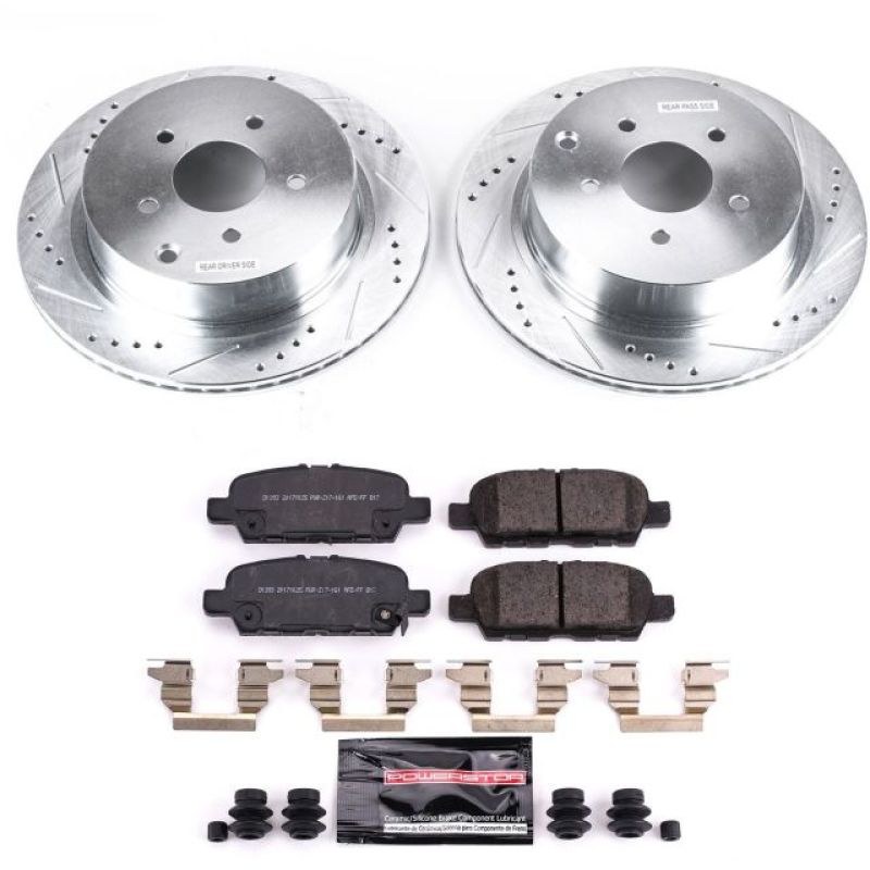 Power Stop 18-19 Infiniti Q50 Rear Z23 Evolution Sport Brake Kit PowerStop Brake Kits - Performance D&S AXOPROS