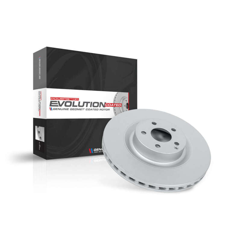 Power Stop 18-20 Subaru WRX STI Front Evolution Coated Rotor PowerStop Brake Rotors - OE - Cryo AXOPROS
