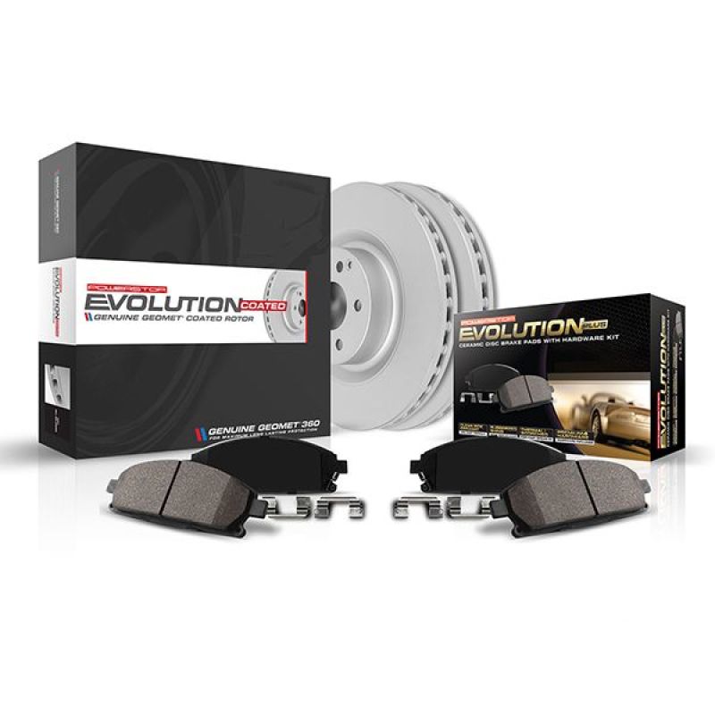 Power Stop 18-20 Subaru WRX STI Front Z17 Coated Brake Kit PowerStop Brake Kits - Performance Blank  AXOPROS