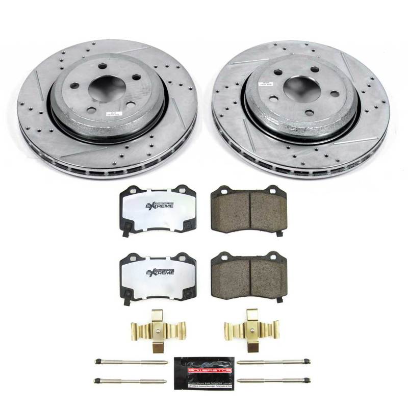 Power Stop 18-21 Jeep Grand Cherokee Rear Z26 Street Brake Kit PowerStop Brake Kits - Performance D&S AXOPROS