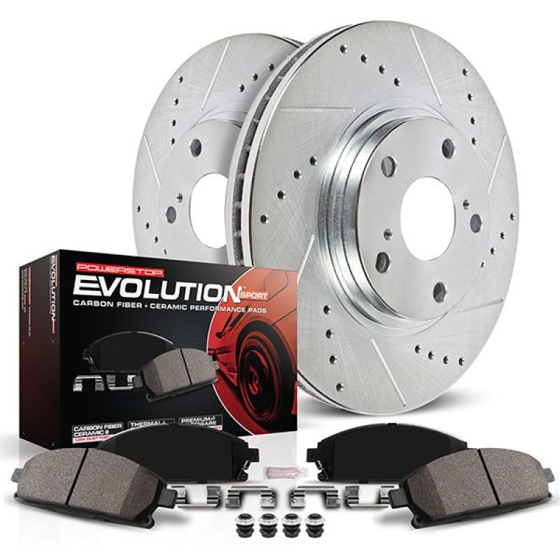 Power Stop 20-22 Lincoln Aviator Rear Z23 Evolution Brake Kit PowerStop Brake Kits - Performance D&S AXOPROS