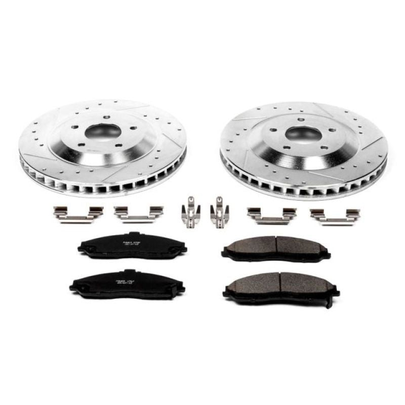 Power Stop 2004 Cadillac XLR Front Z23 Evolution Sport Brake Kit PowerStop Brake Kits - Performance D&S AXOPROS