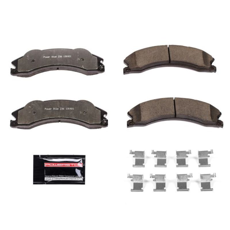 Power Stop 2011 Chevrolet Silverado 2500 HD Front or Rear Z36 Truck & Tow Brake Pads w/Hardware PowerStop Brake Pads - Performance AXOPROS
