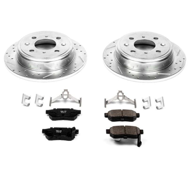 Power Stop 90-01 Acura Integra Rear Z23 Evolution Sport Brake Kit PowerStop Brake Kits - Performance D&S AXOPROS