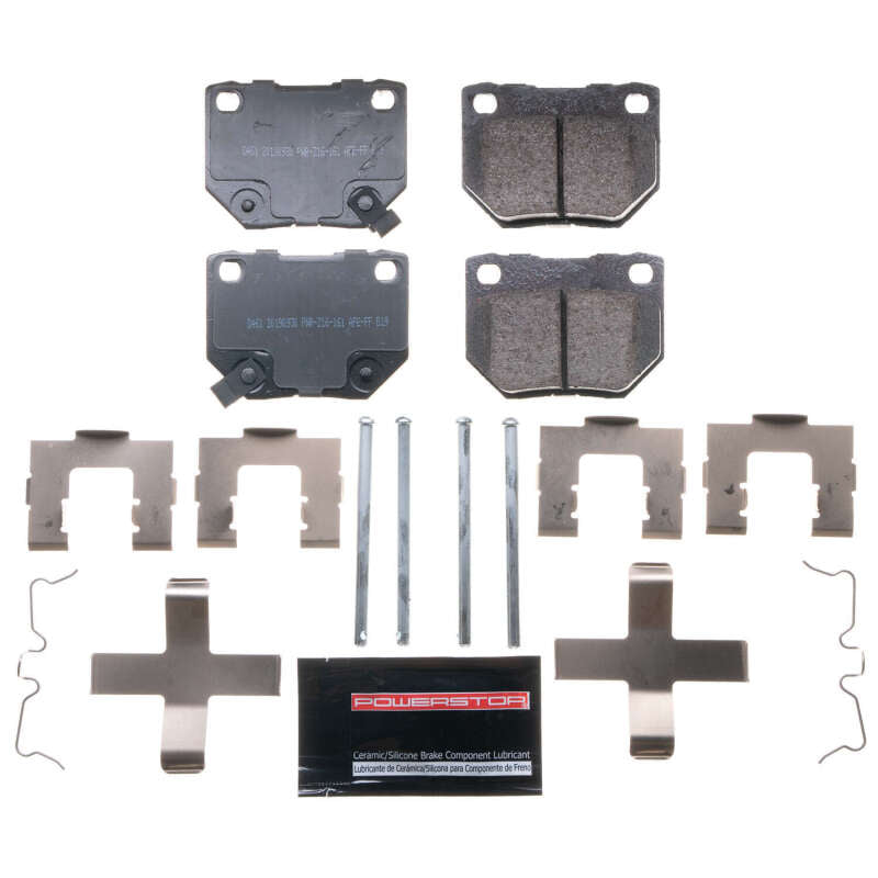 Power Stop 90-96 Nissan 300ZX Rear Z23 Evolution Sport Brake Pads w/Hardware PowerStop Brake Pads - Performance AXOPROS