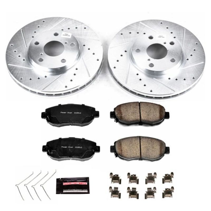 Power Stop 93-05 Lexus GS300 Front Z23 Evolution Sport Brake Kit PowerStop Brake Kits - Performance D&S AXOPROS