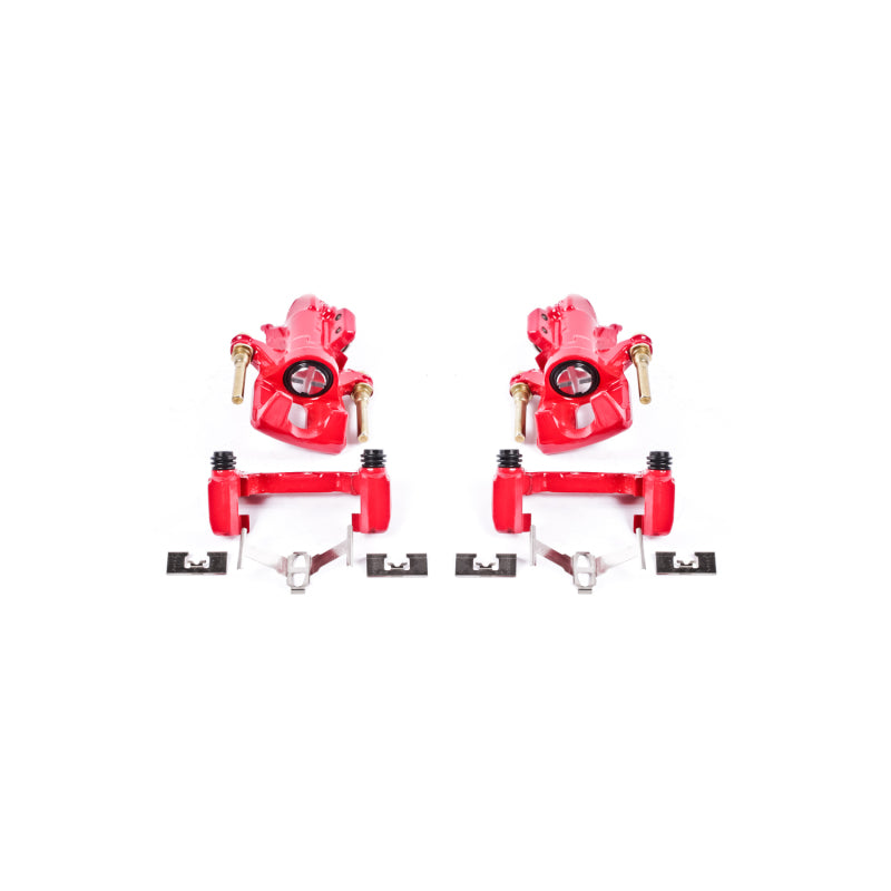 Power Stop 94-01 Acura Integra Rear Red Calipers w/Brackets - Pair PowerStop Brake Calipers - Perf  AXOPROS