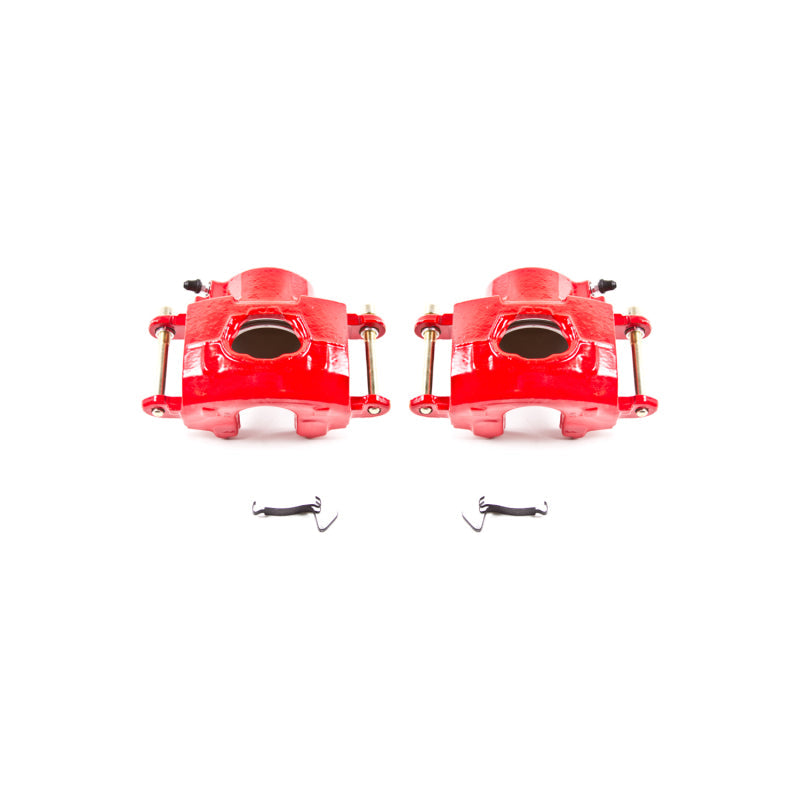 Power Stop 94-96 Chevrolet Impala Front Red Calipers w/o Brackets - Pair PowerStop Brake Calipers - Perf AXOPROS