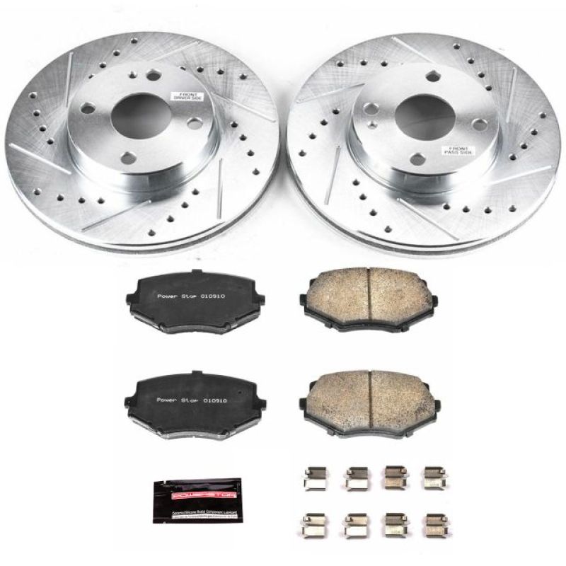 Power Stop 94-97 Mazda Miata Front Z23 Evolution Sport Brake Kit PowerStop Brake Kits - Performance D&S AXOPROS