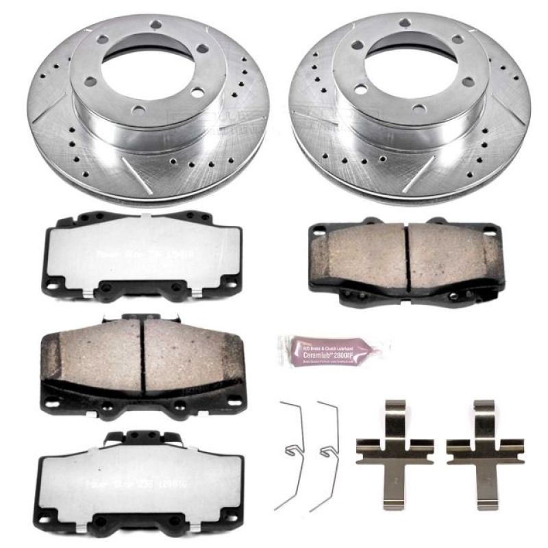Power Stop 95-02 Toyota 4Runner Front Z36 Truck & Tow Brake Kit PowerStop Brake Kits - Performance D&S AXOPROS
