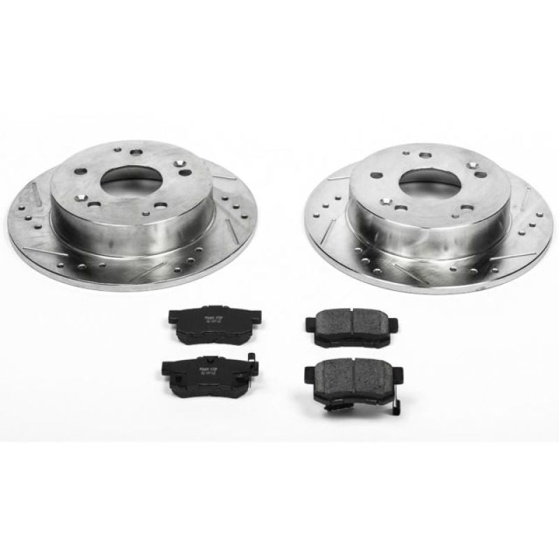 Power Stop 97-01 Acura Integra Rear Z23 Evolution Sport Brake Kit PowerStop Brake Kits - Performance D&S AXOPROS