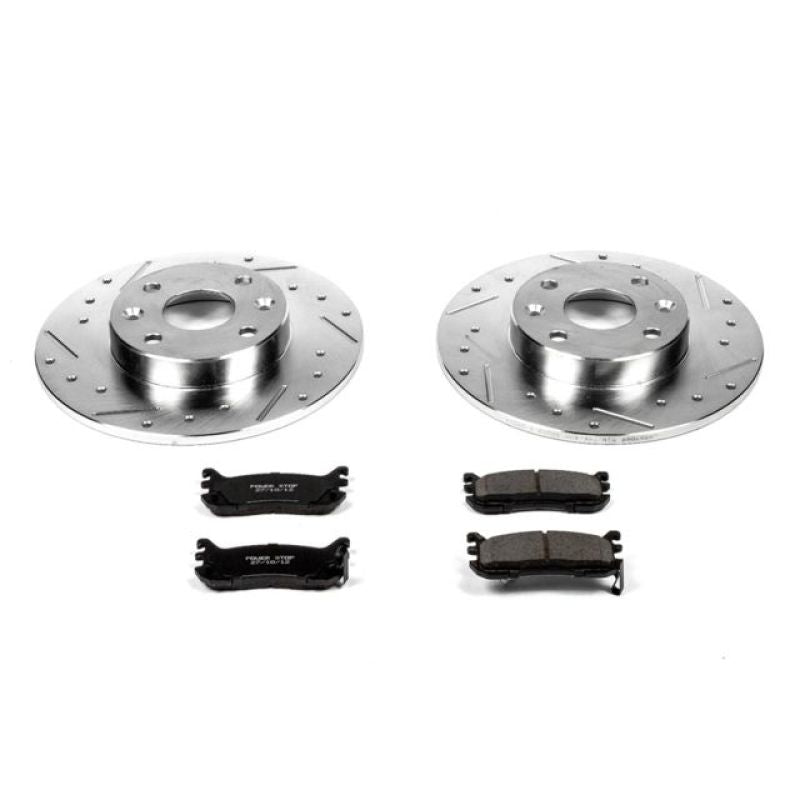 Power Stop 97-03 Ford Escort Rear Z23 Evolution Sport Brake Kit PowerStop Brake Kits - Performance D&S AXOPROS