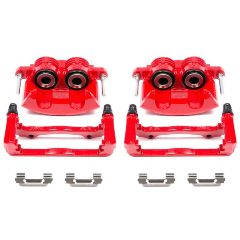 Power Stop 98-02 Chevrolet Camaro Front Red Calipers w/Brackets - Pair PowerStop Brake Calipers - Perf AXOPROS