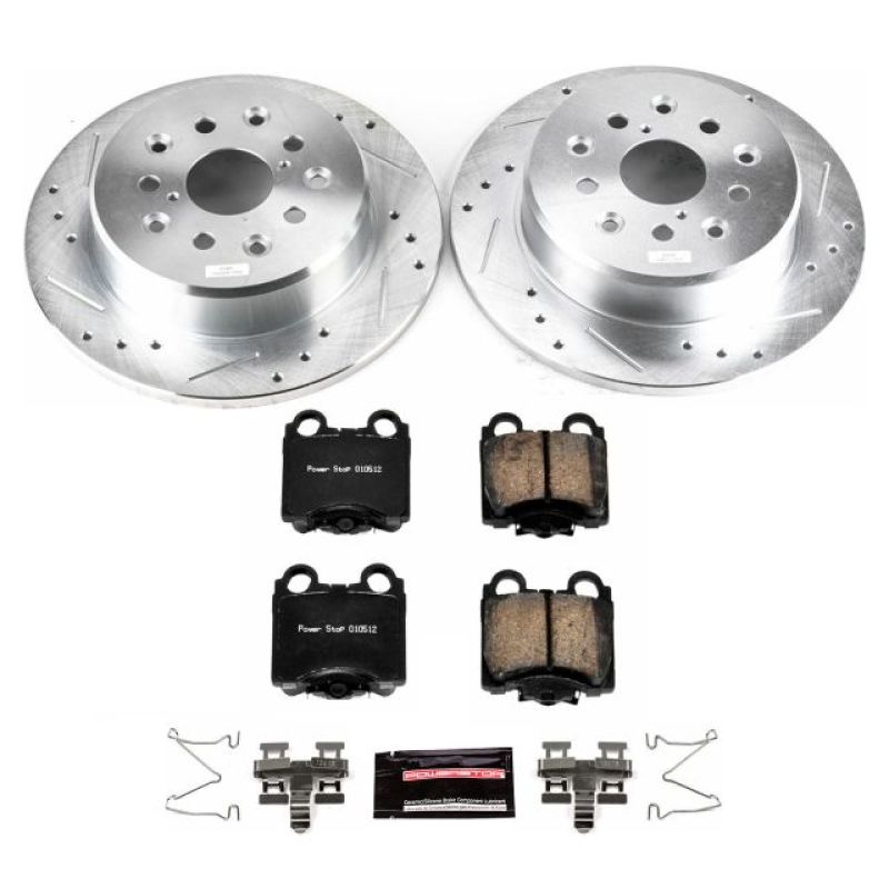 Power Stop 98-05 Lexus GS300 Rear Z23 Evolution Sport Brake Kit PowerStop Brake Kits - Performance D&S AXOPROS