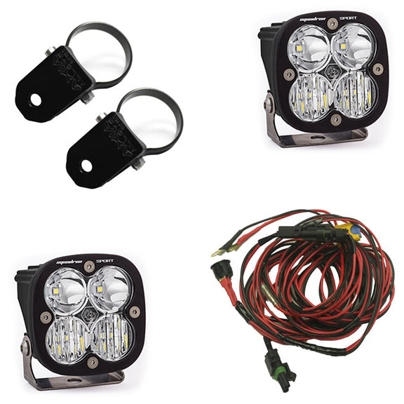 PowerSports Squadron Sport A-Pillar Mount Light Kit Baja Designs Auxiliary Light AXOPROS