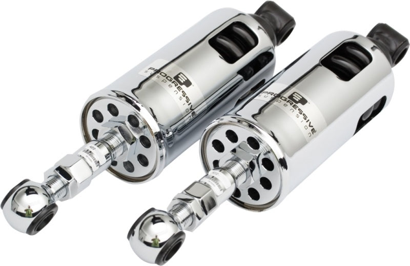 Progressive 00-17 Harley Softail 422 Series Shocks Heavy Duty - Chrome Progressive Shocks and Struts AXOPROS