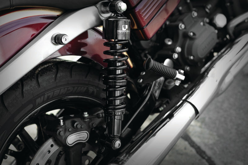 Progressive Harley 412 Series Shocks 13.5in - Black Progressive Shocks and Struts AXOPROS