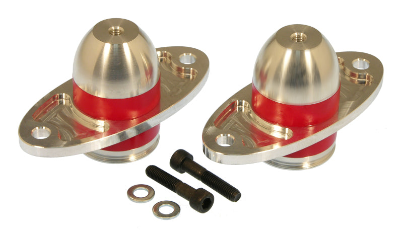 Prothane 05-06 Ford Mustang Bullet Motor Mounts - Red Prothane Bushing Kits AXOPROS