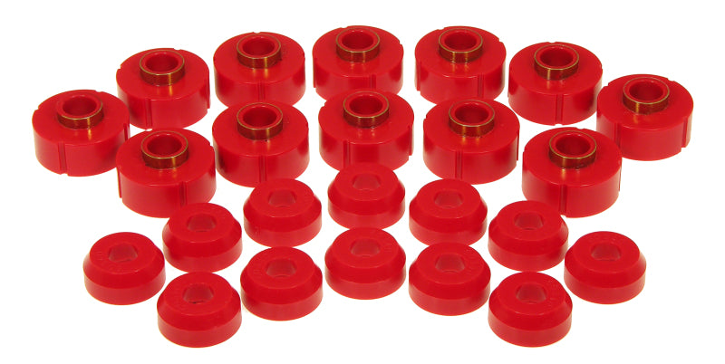 Prothane 63-91 Jeep Wagoneer Body Mount - Red Prothane Bushing Kits  AXOPROS