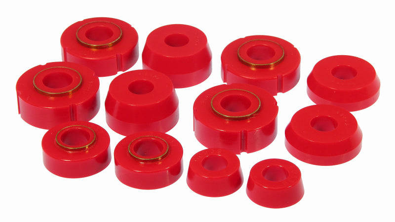 Prothane 66-79 Ford F100-350 2wd Body Mount - Red Prothane Bushing Kits AXOPROS