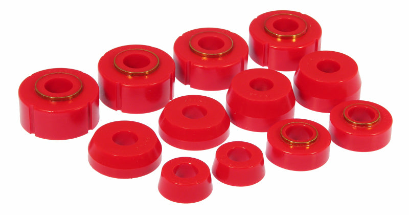 Prothane 66-79 Ford F100-350 4wd Body Mount - Red Prothane Bushing Kits AXOPROS