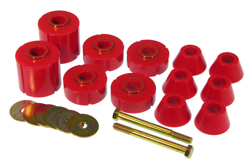 Prothane 73-80 GM Body Mount 12 Bushing Kit - Red Prothane Bushing Kits AXOPROS