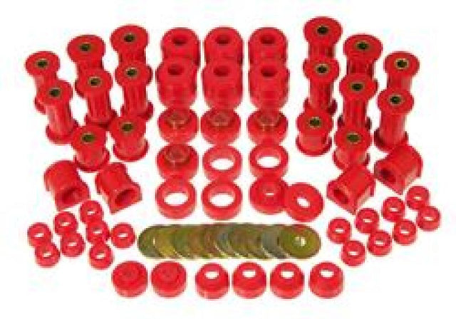 Prothane 87-96 Jeep Wrangler Total Kit - Red Prothane Bushings - Full Vehicle Kits  AXOPROS