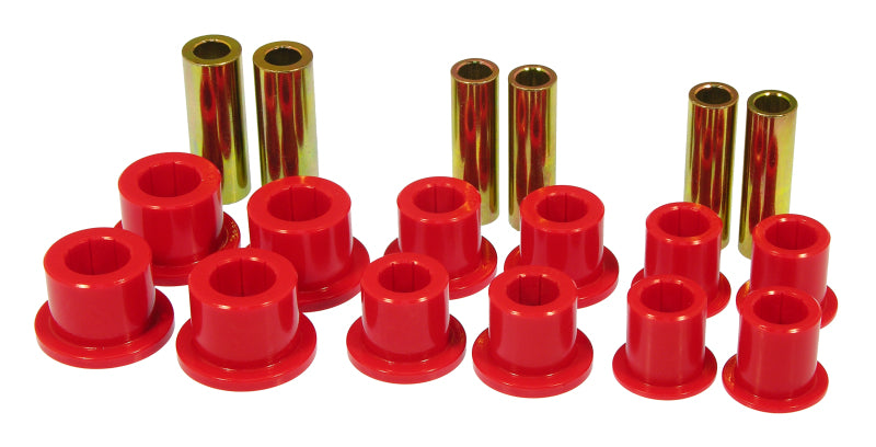 Prothane 99-04 Ford F250/350 SD 2/4wd Front Leaf Spring Bushings - Red Prothane Bushing Kits AXOPROS