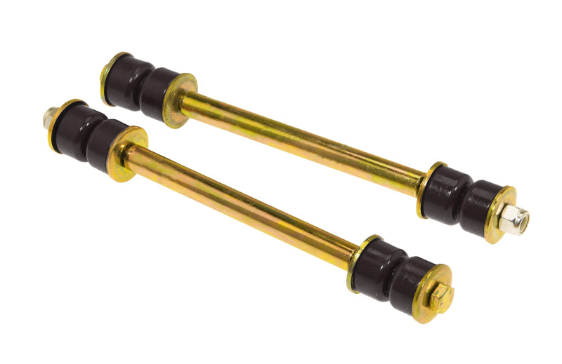 Prothane Universal End Link Set - 7 3/8in Mounting Length - Black Prothane Sway Bar Bushings AXOPROS