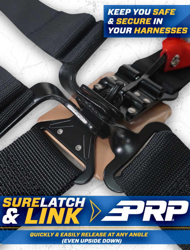 PRP 4.2 Harness with Latch / Link Lap Belt- Red PRP Seats Seat Belts & Harnesses AXOPROS
