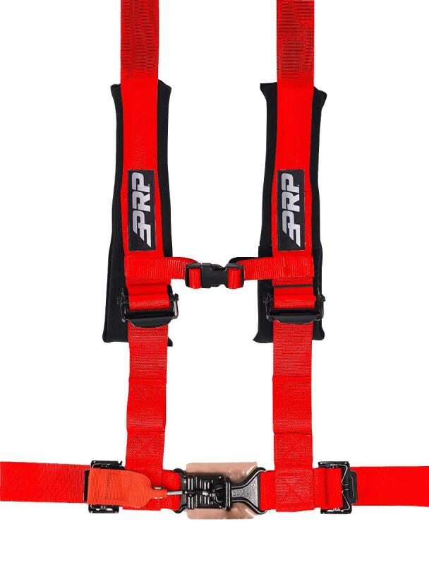 PRP 4.2 Harness with Latch / Link Lap Belt- Red PRP Seats Seat Belts & Harnesses AXOPROS