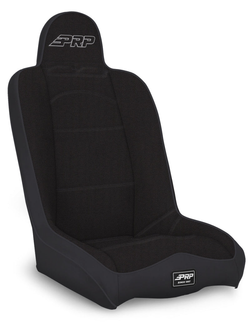 PRP Daily Driver High Back Suspension Seat (Two Neck Slots) - All Black PRP Seats Seats AXOPROS