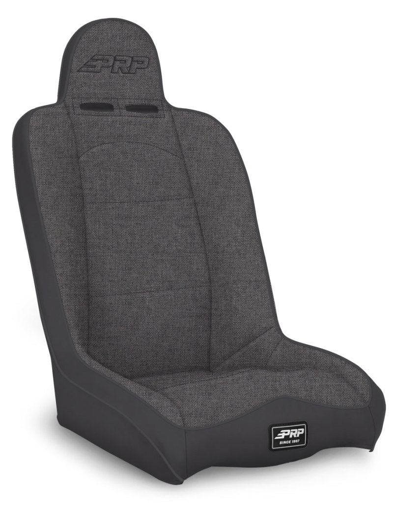 PRP Daily Driver High Back Suspension Seat (Two Neck Slots) - All Grey PRP Seats Seats AXOPROS