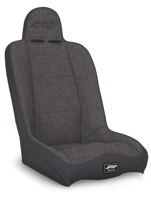 PRP Daily Driver High Back Suspension Seat (Two Neck Slots) - All Grey PRP Seats Seats AXOPROS