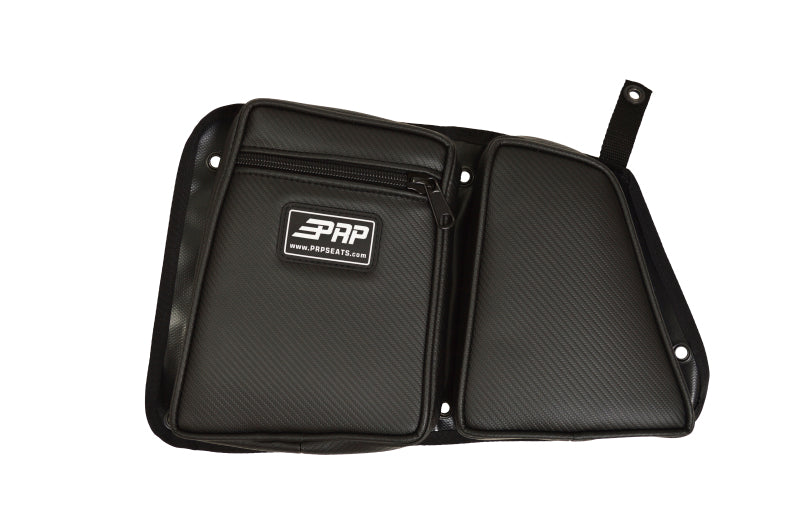 PRP Polaris RZR Rear Door Bag with Knee Pad (Driver Side)- Black PRP Seats Bags - Bike Bags  AXOPROS
