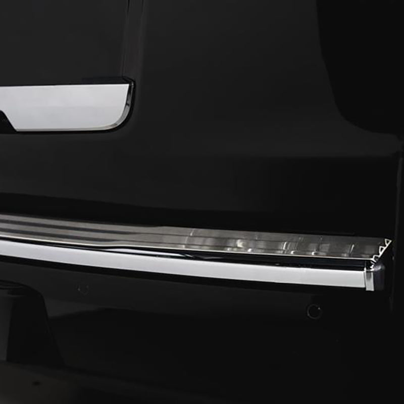 Putco 07-14 Cadillac Escalade ESV - Stainless Steel Rear Bumper Cover Putco Bumpers - Steel AXOPROS
